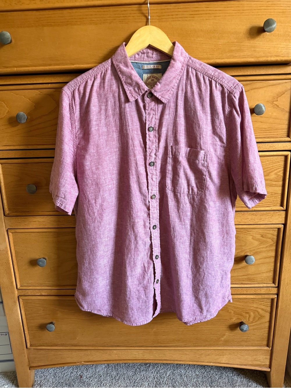 Fat Face Bugle Linen Cotton Blend‎ Mens Shirt Size Large Lightweight Nautical